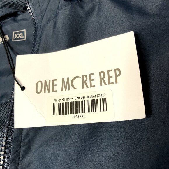 Zyia Active NWT Navy Rainbow Bomber Hooded Full Zip‎ Jacket Size XXL - Picture 4 of 13